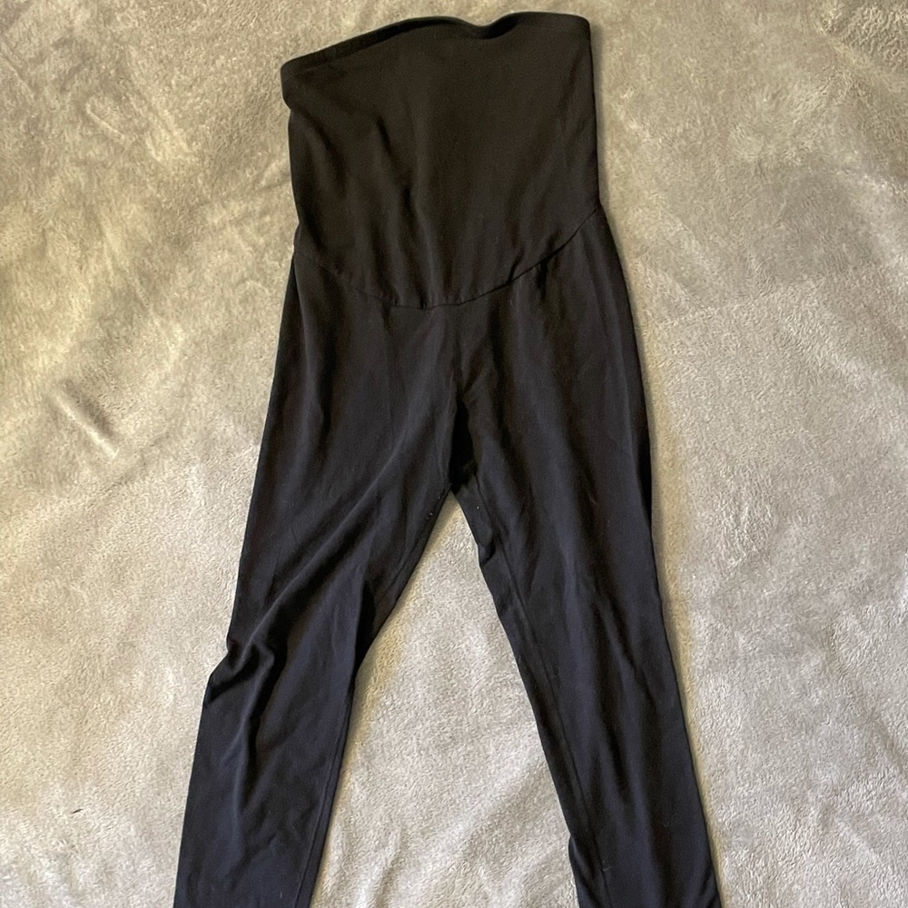 Black maternity seamless leggings